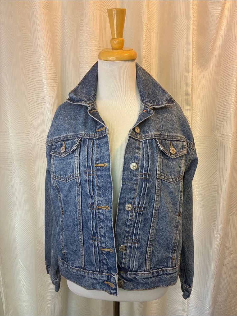 Old Navy Washed Blue Denim Jacket - Women